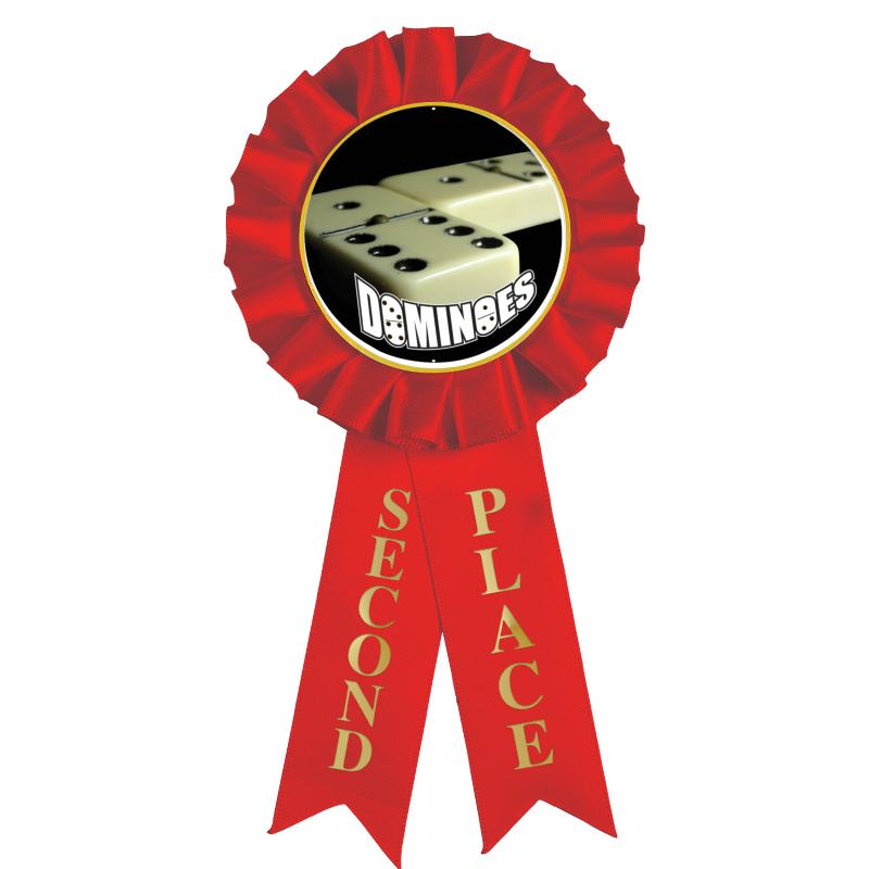 2ND PLACE MYLAR ROSETTES