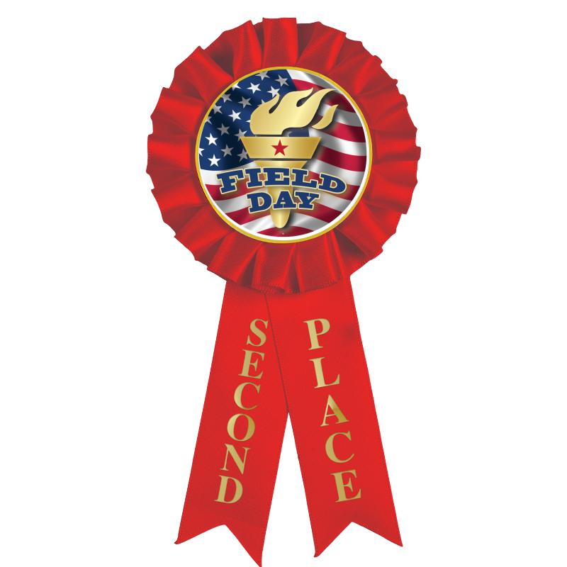 2ND PLACE MYLAR ROSETTES