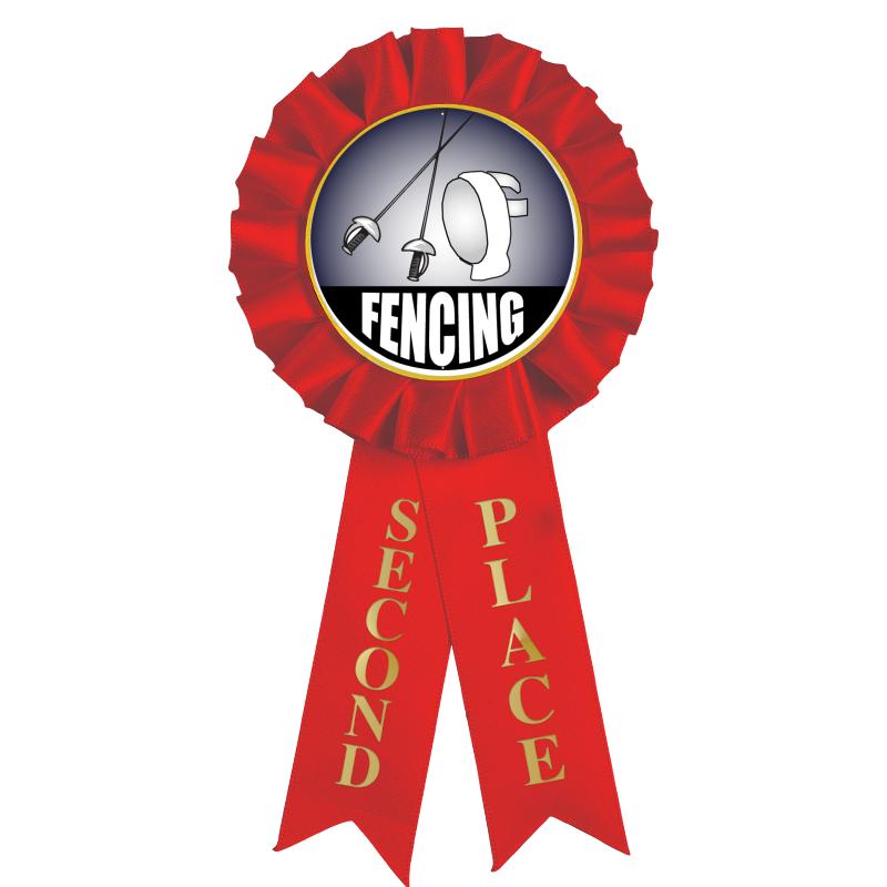 2ND PLACE MYLAR ROSETTES