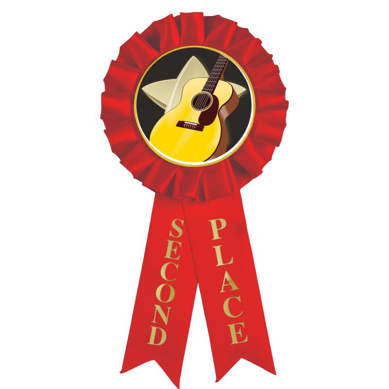 2ND PLACE MYLAR ROSETTES