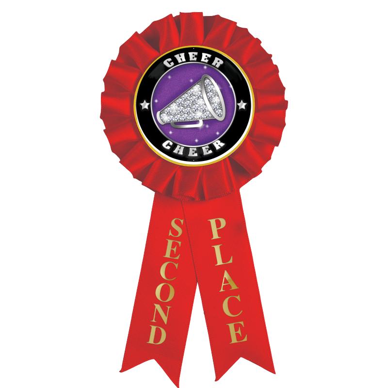 2ND PLACE MYLAR ROSETTES