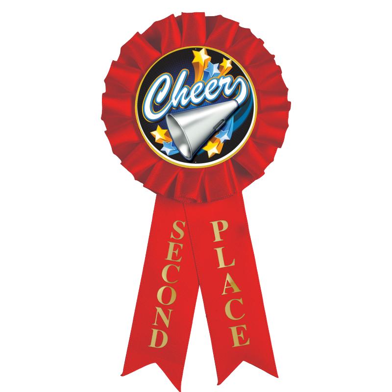 2ND PLACE MYLAR ROSETTES