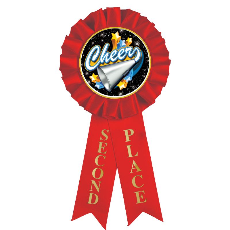 2ND PLACE MYLAR ROSETTES