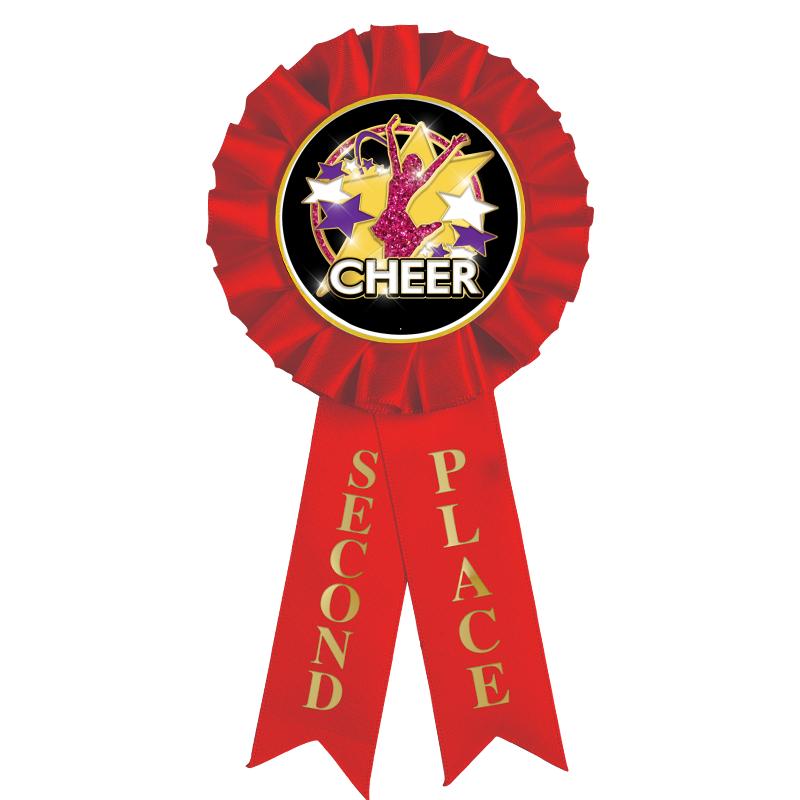 2ND PLACE MYLAR ROSETTES