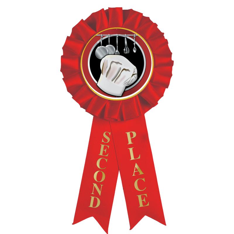 2ND PLACE MYLAR ROSETTES