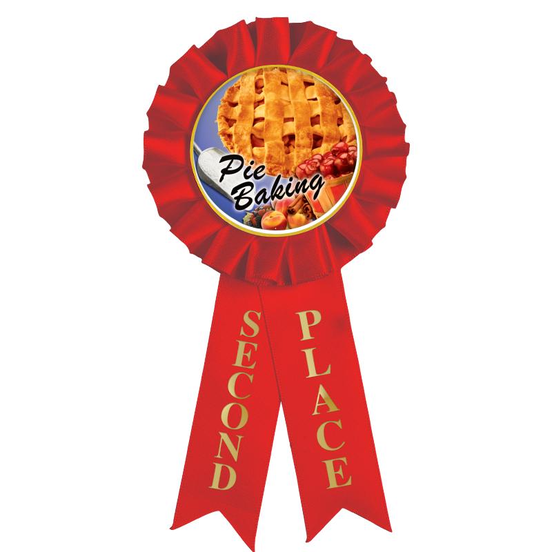 2ND PLACE MYLAR ROSETTES