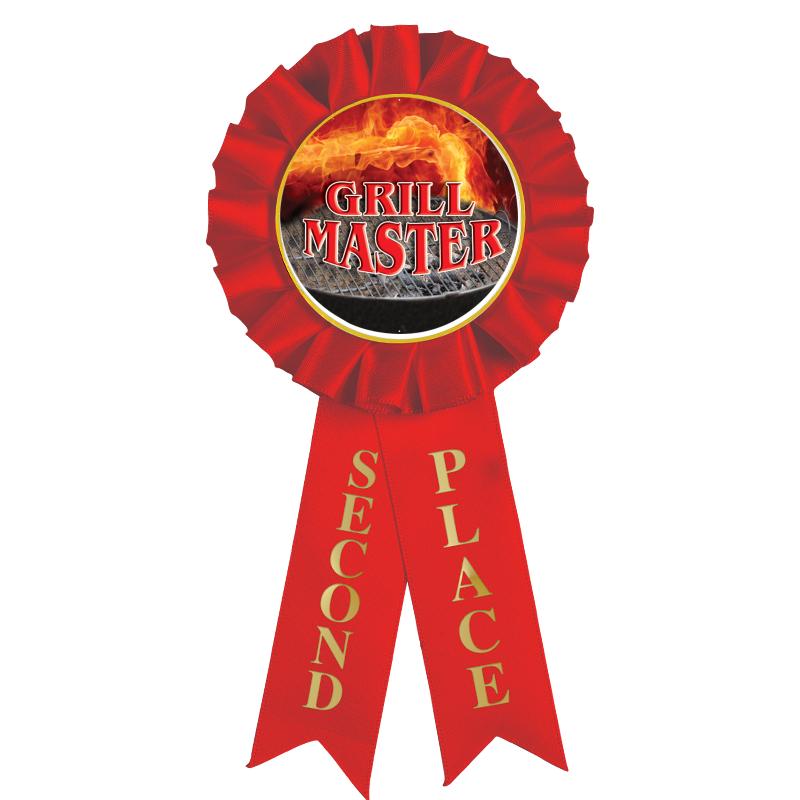 2ND PLACE MYLAR ROSETTES