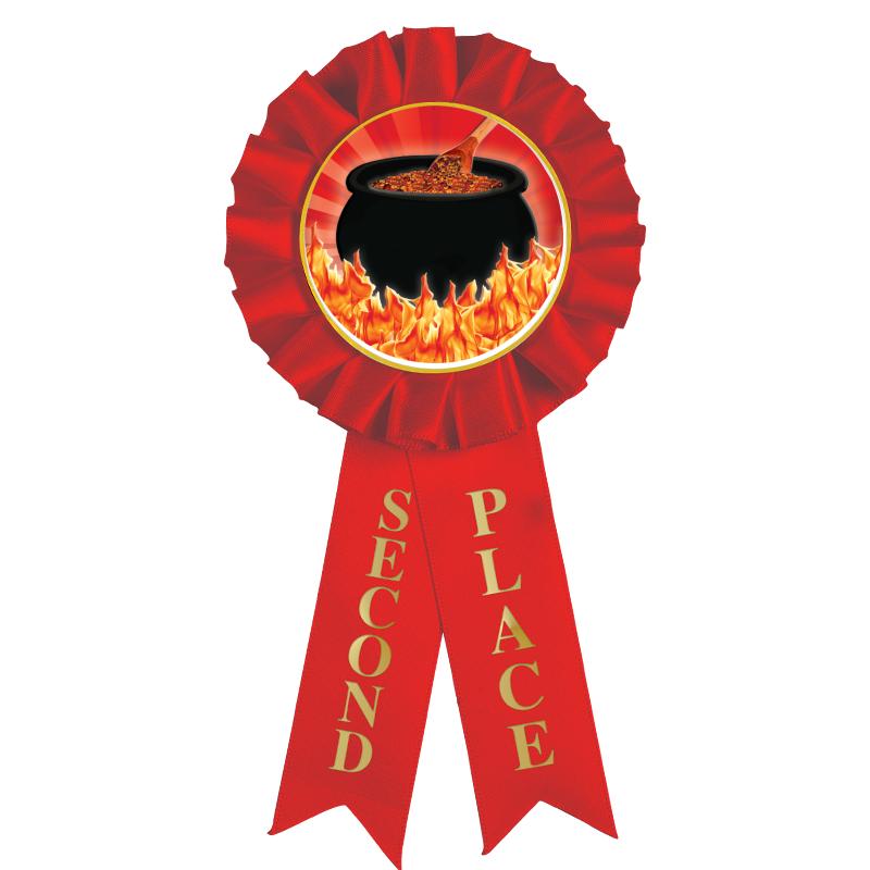 2ND PLACE MYLAR ROSETTES