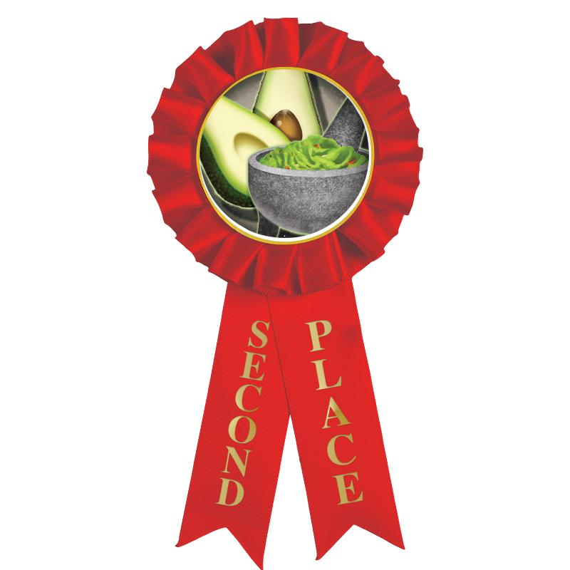 2ND PLACE MYLAR ROSETTES