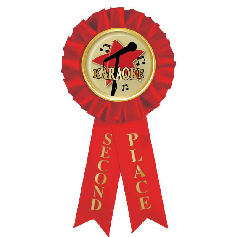 2ND PLACE MYLAR ROSETTES