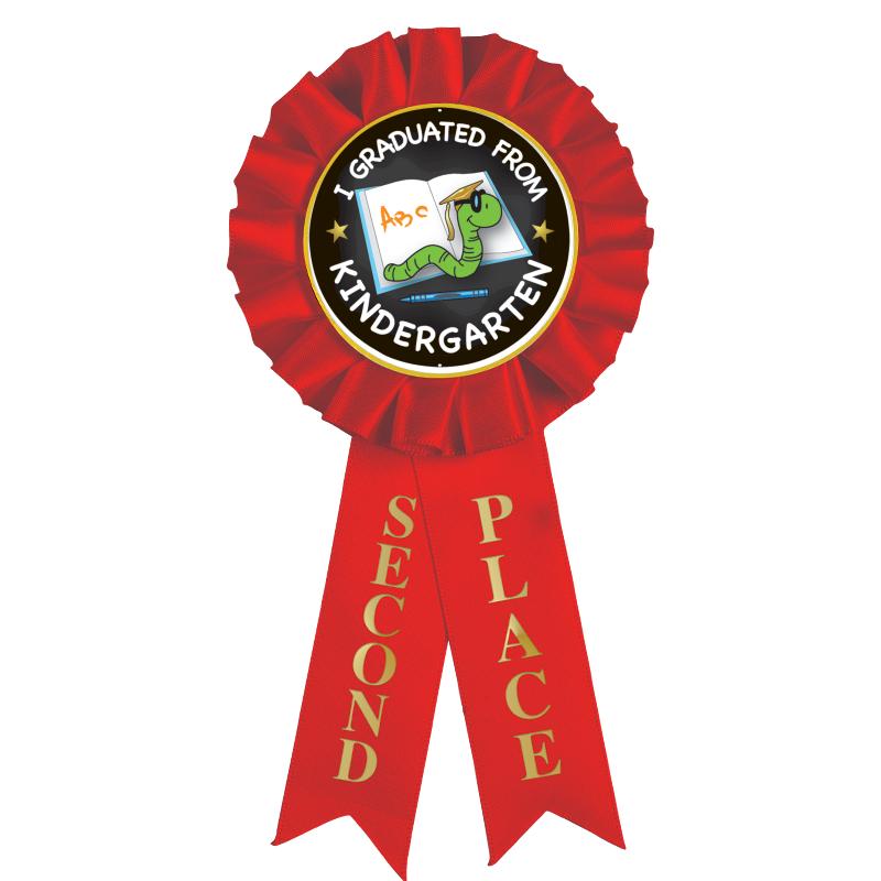 2ND PLACE MYLAR ROSETTES