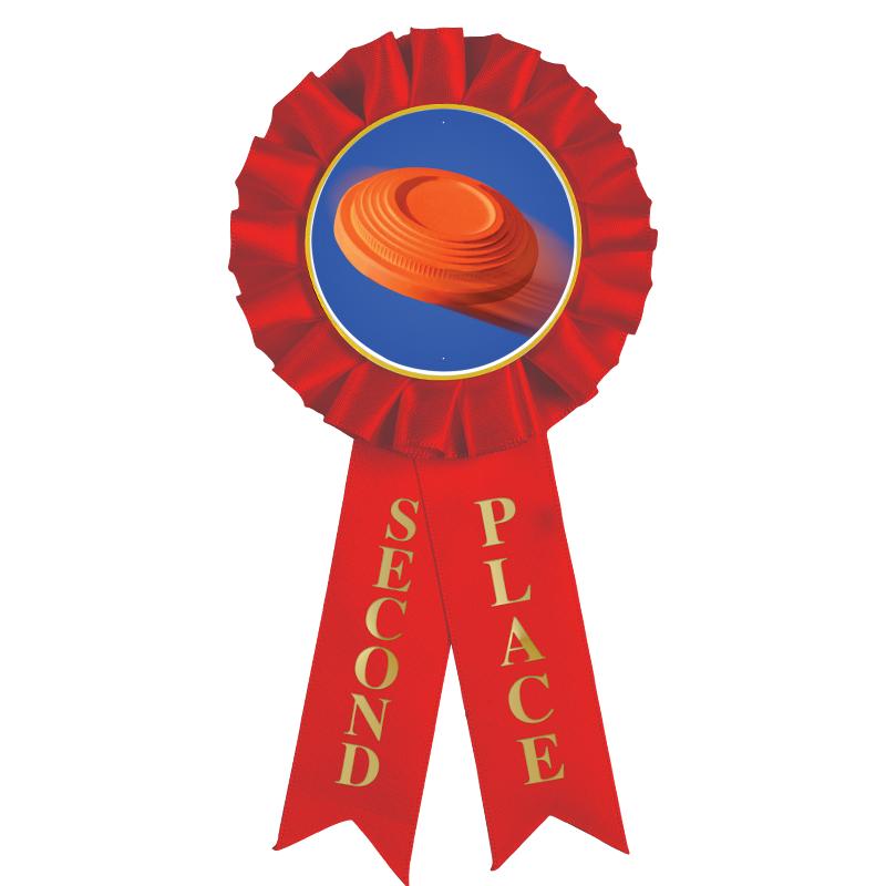 2ND PLACE MYLAR ROSETTES