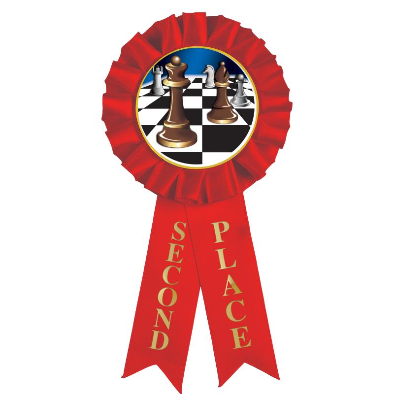 2ND PLACE MYLAR ROSETTES