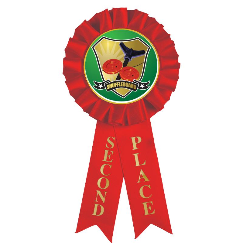 2ND PLACE MYLAR ROSETTES