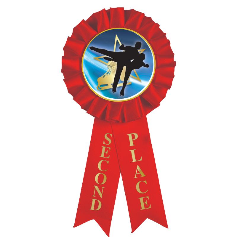 2ND PLACE MYLAR ROSETTES