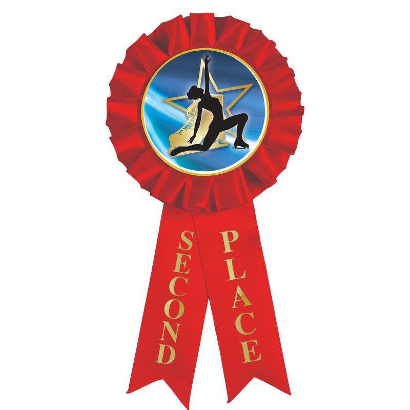 2ND PLACE MYLAR ROSETTES