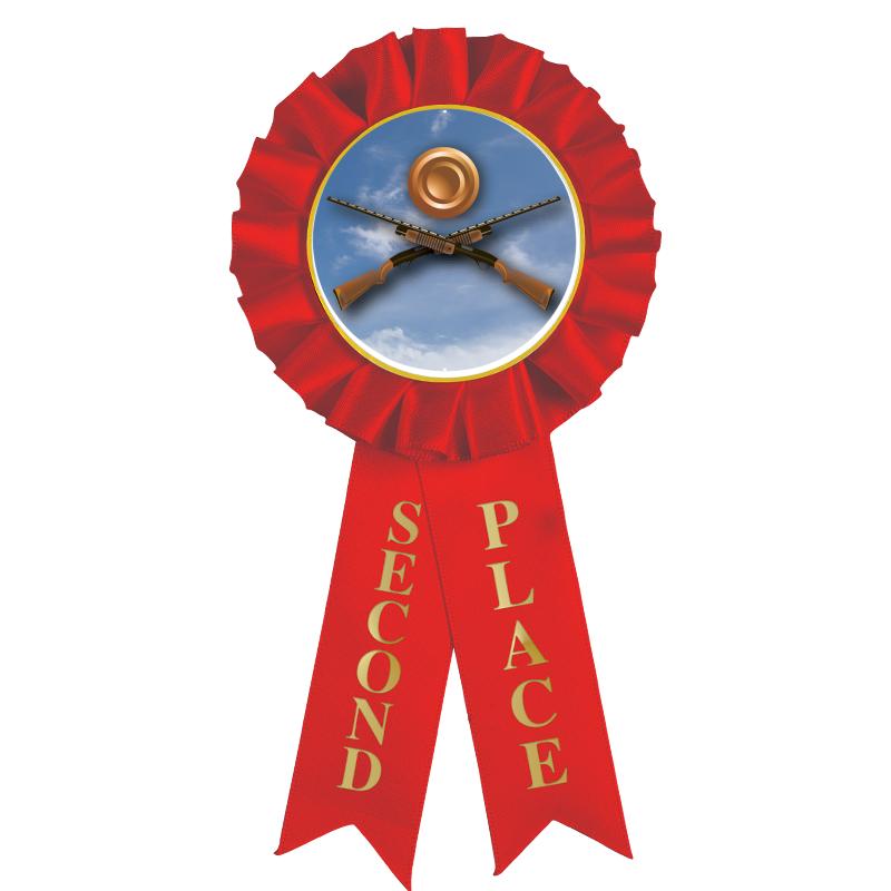 2ND PLACE MYLAR ROSETTES