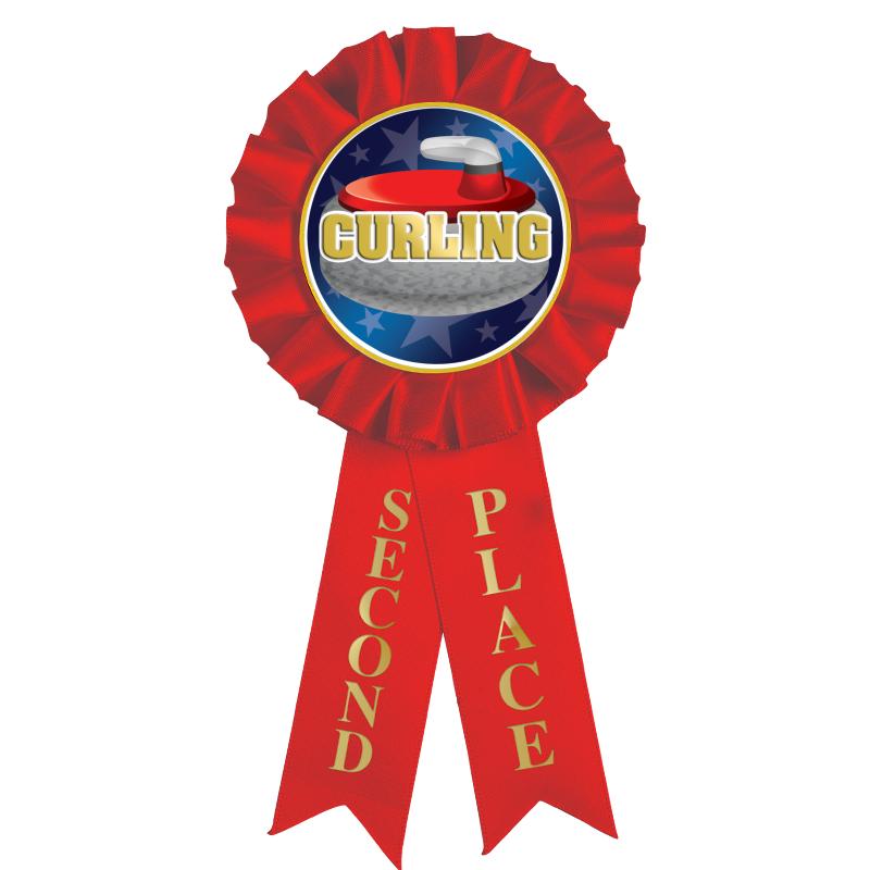 2ND PLACE MYLAR ROSETTES