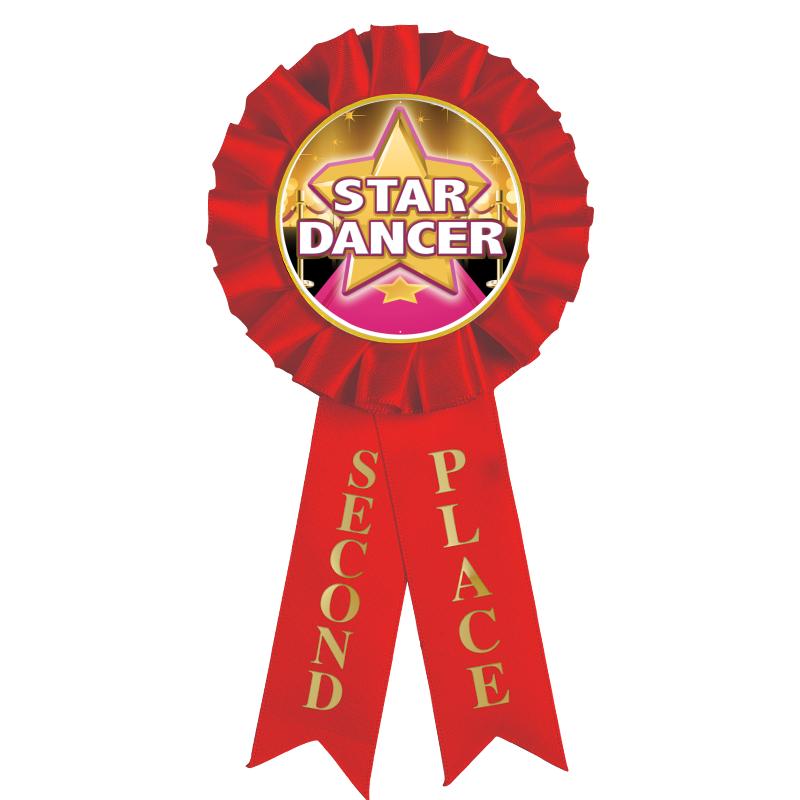 2ND PLACE MYLAR ROSETTES