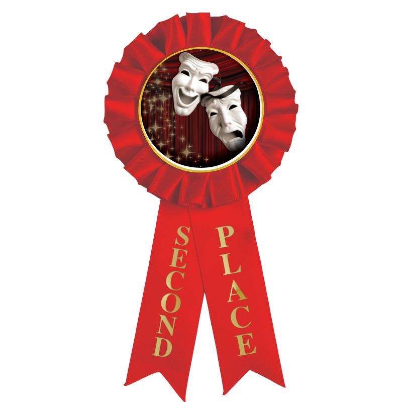 2ND PLACE MYLAR ROSETTES