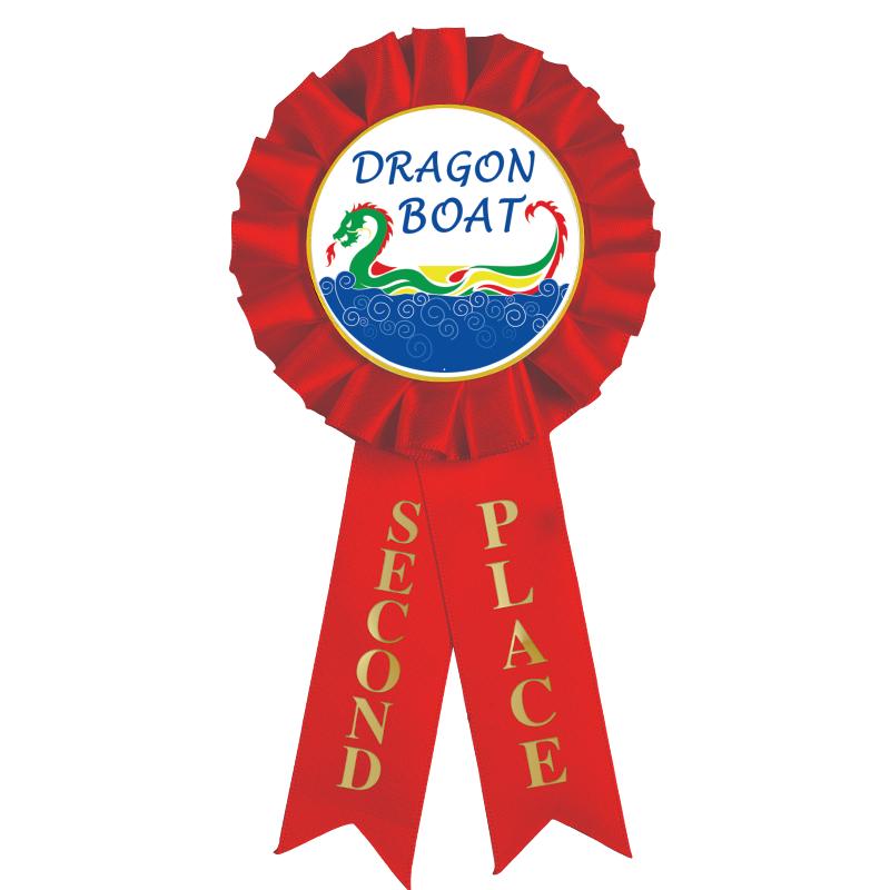 2ND PLACE MYLAR ROSETTES