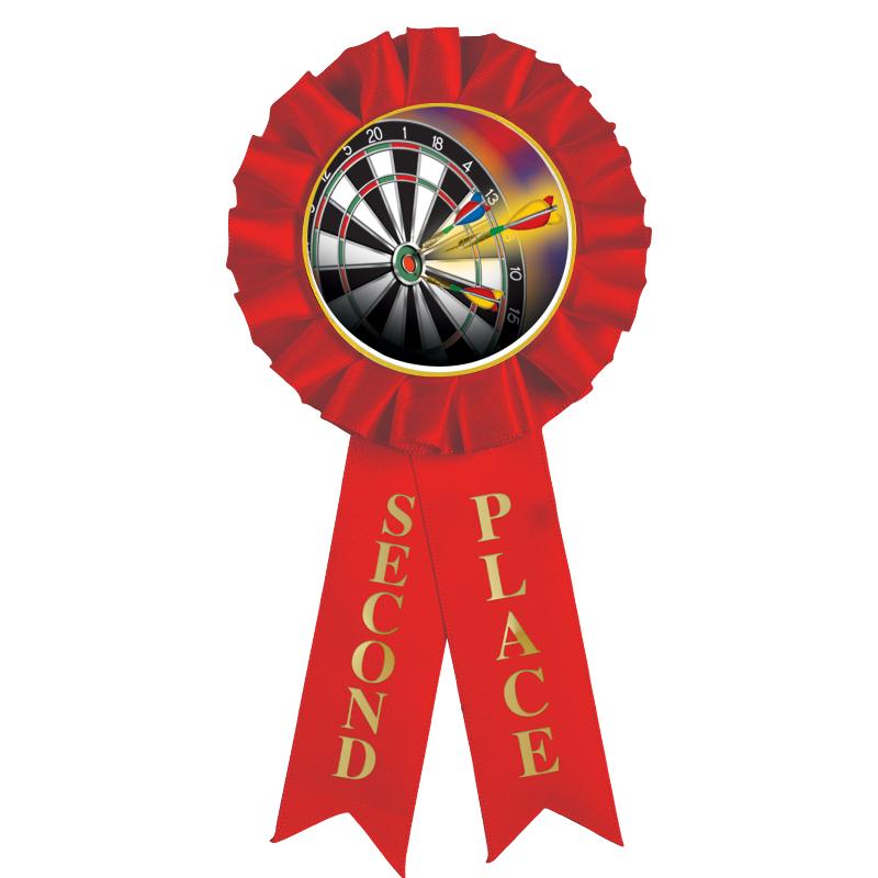 2ND PLACE MYLAR ROSETTES