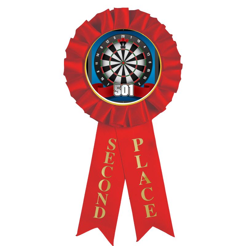 2ND PLACE MYLAR ROSETTES