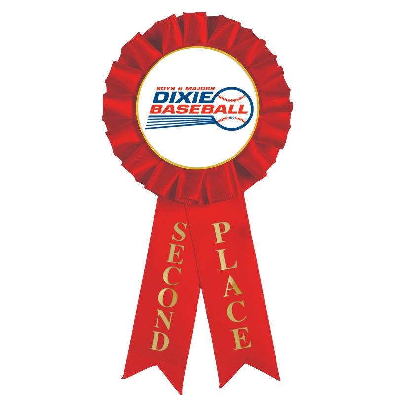 2ND PLACE MYLAR ROSETTES