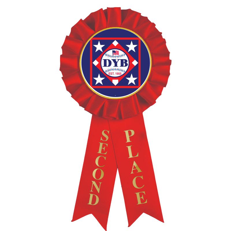 2ND PLACE MYLAR ROSETTES