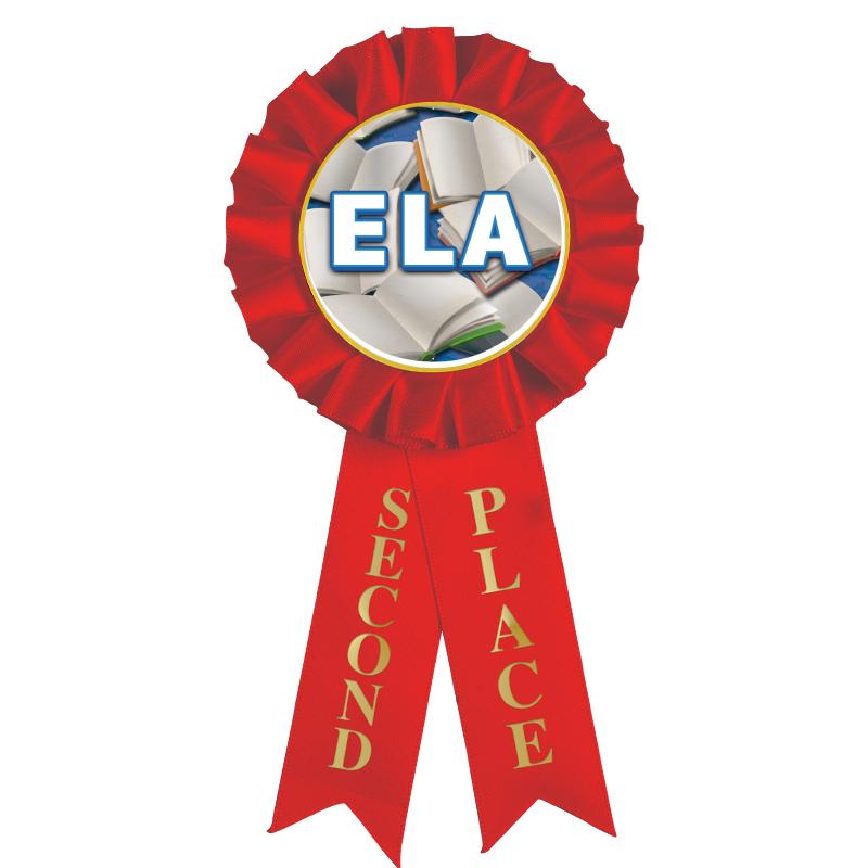 2ND PLACE MYLAR ROSETTES