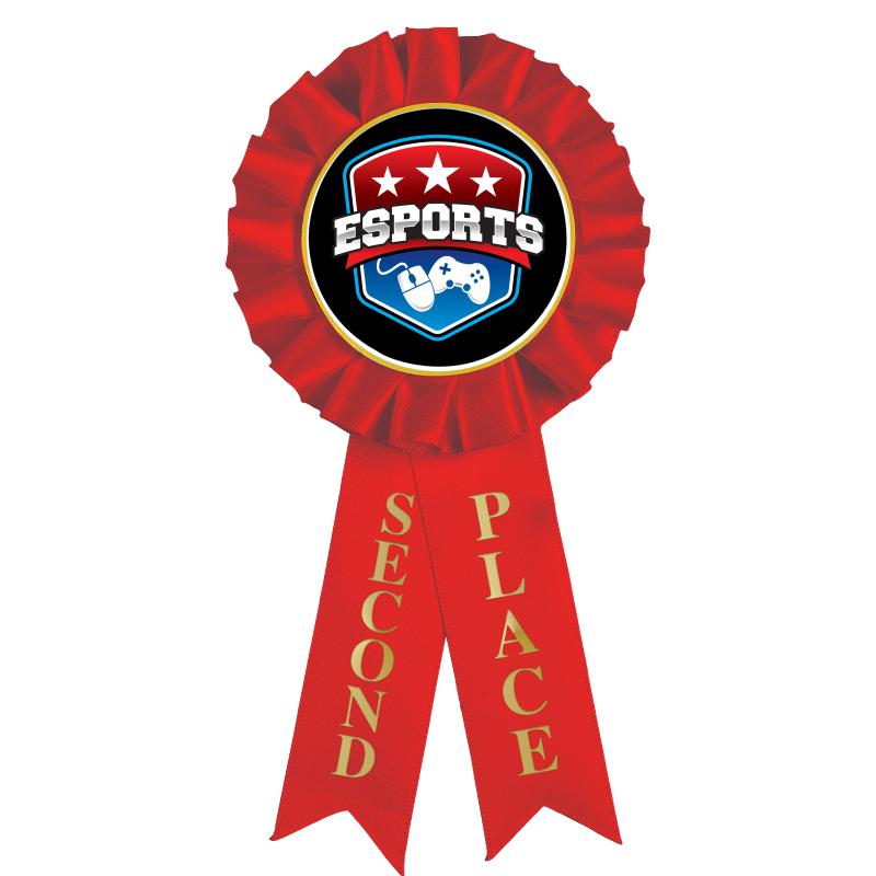 2ND PLACE MYLAR ROSETTES