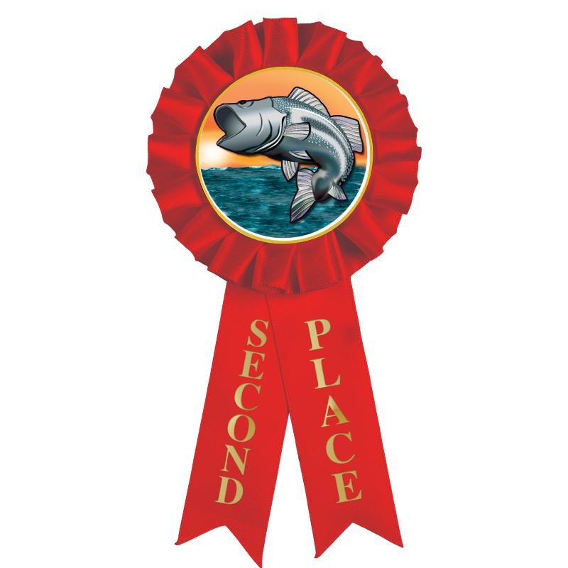 2ND PLACE MYLAR ROSETTES