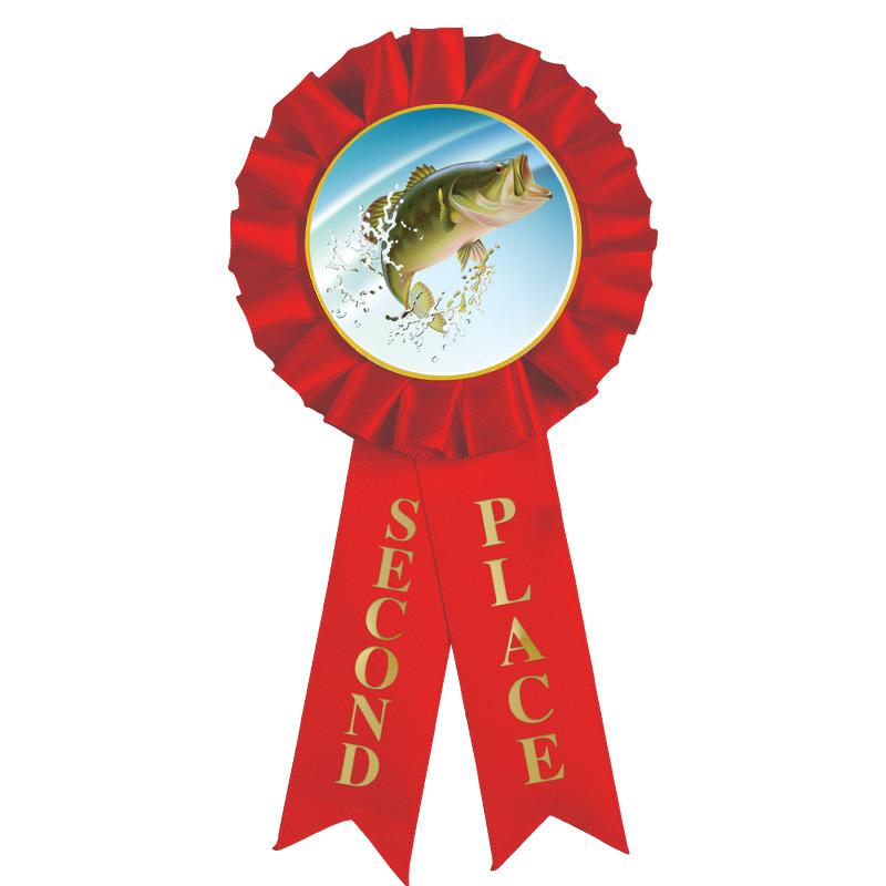 2ND PLACE MYLAR ROSETTES