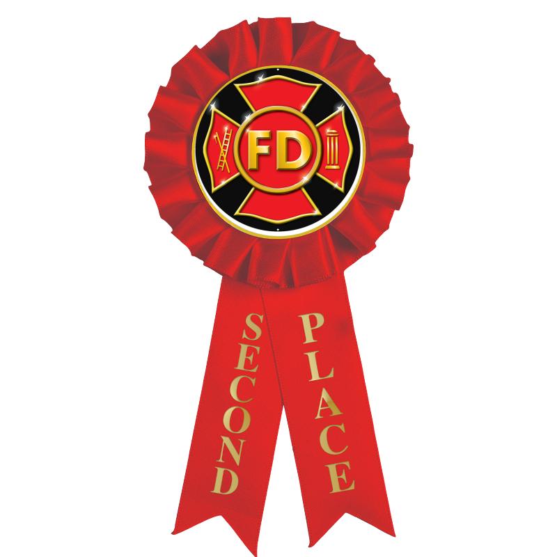 2ND PLACE MYLAR ROSETTES