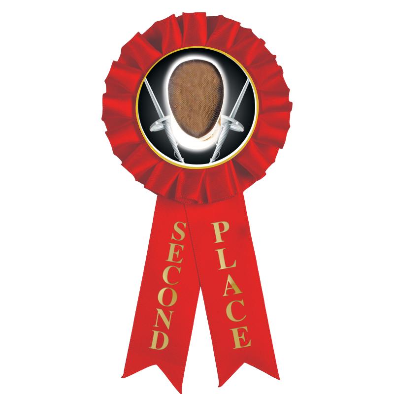 2ND PLACE MYLAR ROSETTES