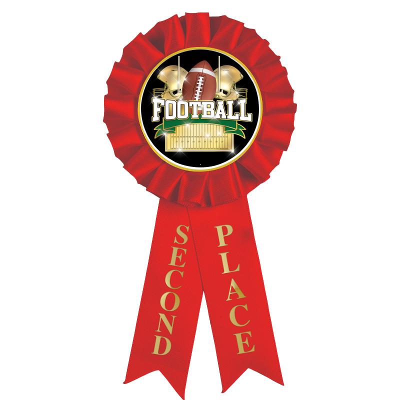 2ND PLACE MYLAR ROSETTES