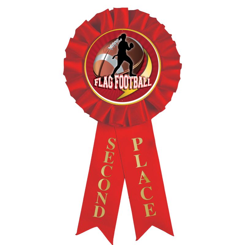 2ND PLACE MYLAR ROSETTES