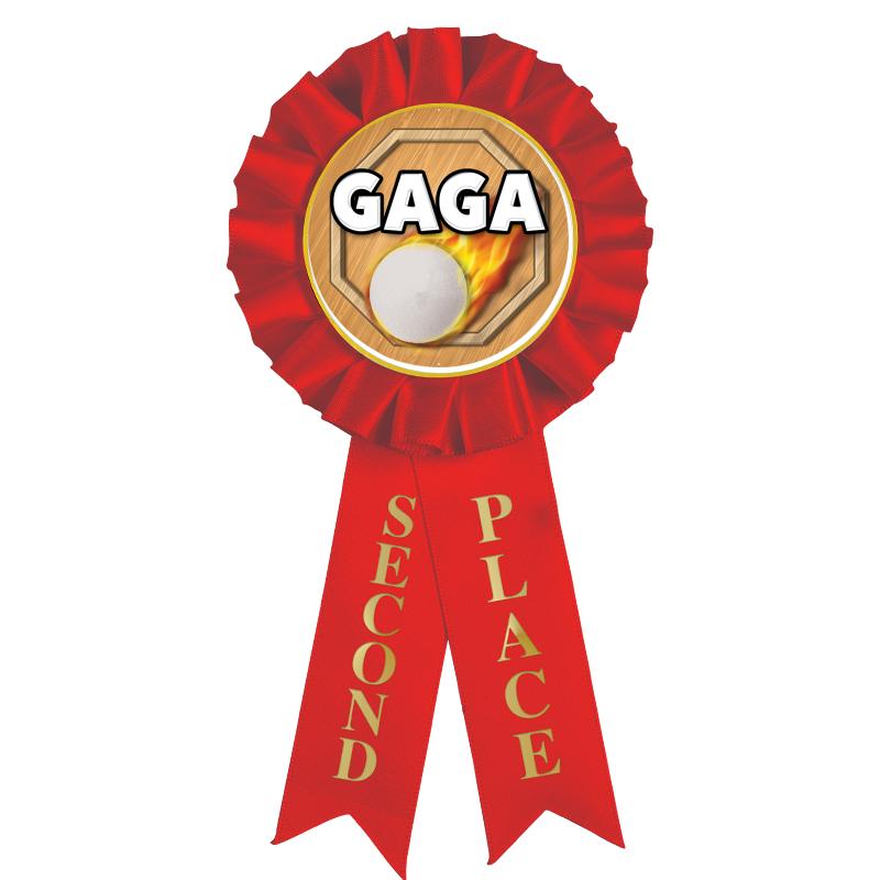 2ND PLACE MYLAR ROSETTES