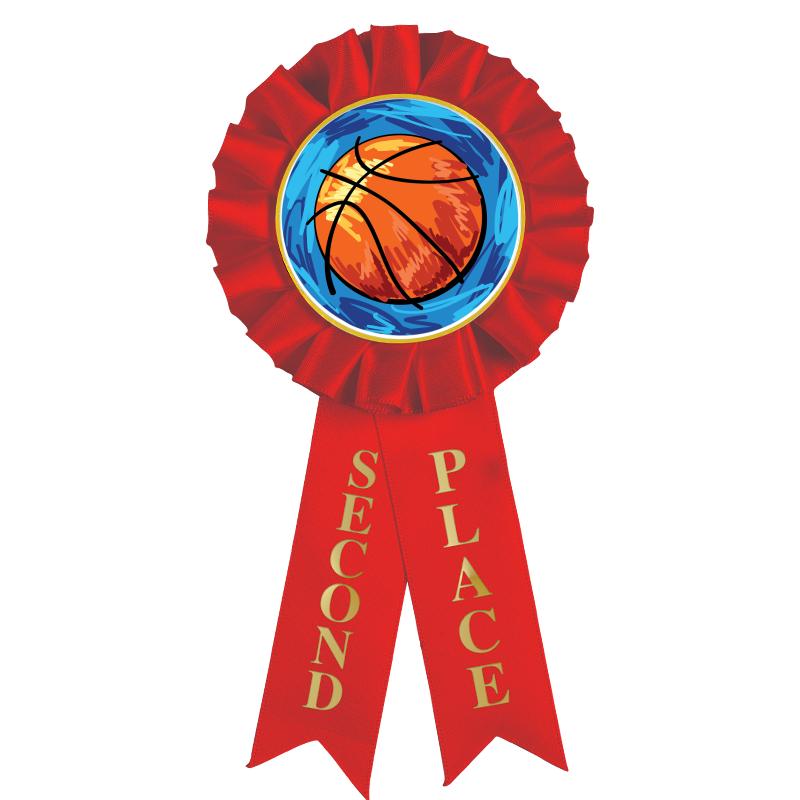 2ND PLACE MYLAR ROSETTES