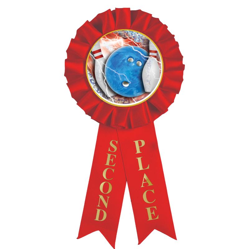 2ND PLACE MYLAR ROSETTES