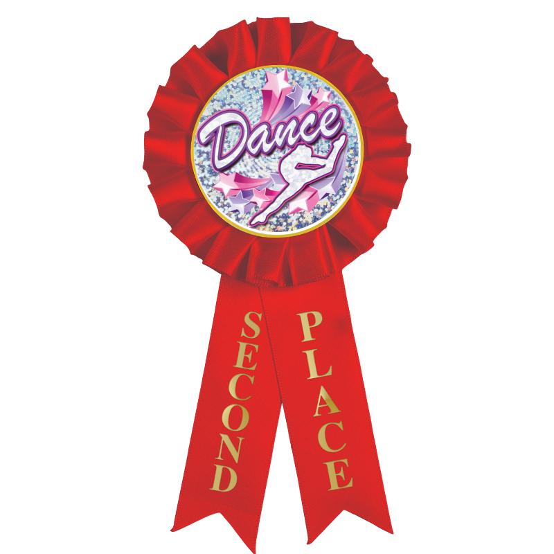 2ND PLACE MYLAR ROSETTES