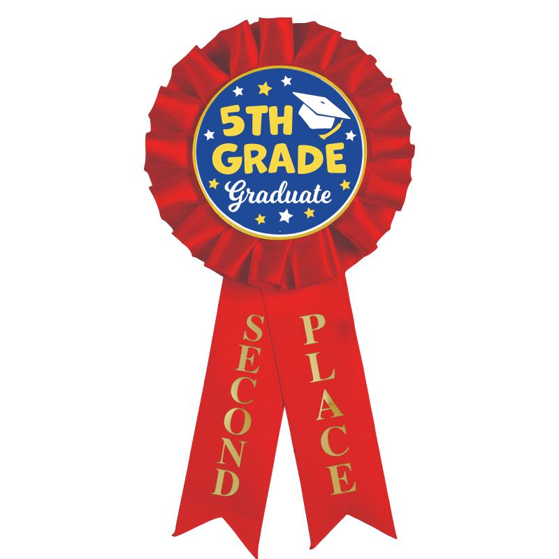 2ND PLACE MYLAR ROSETTES