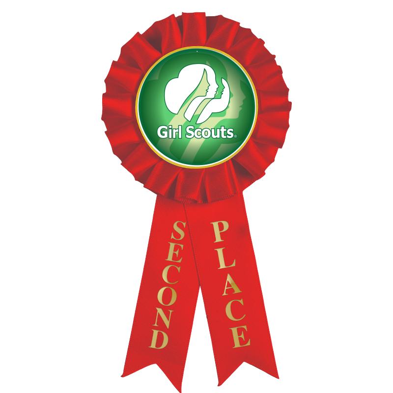 2ND PLACE MYLAR ROSETTES