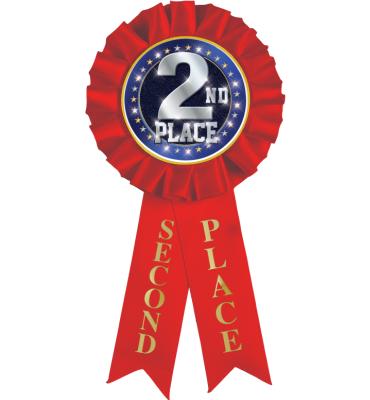 2nd Place Rosette Ribbon