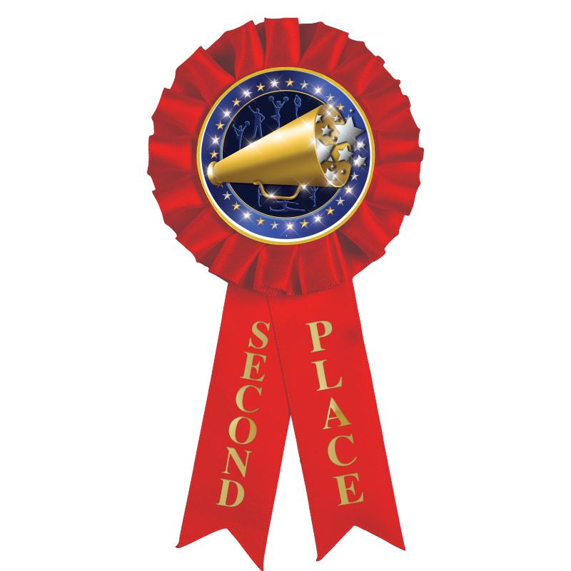2ND PLACE MYLAR ROSETTES