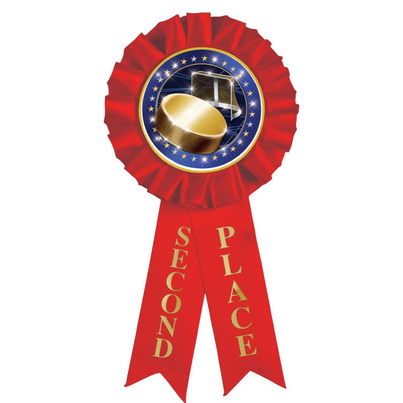 2ND PLACE MYLAR ROSETTES