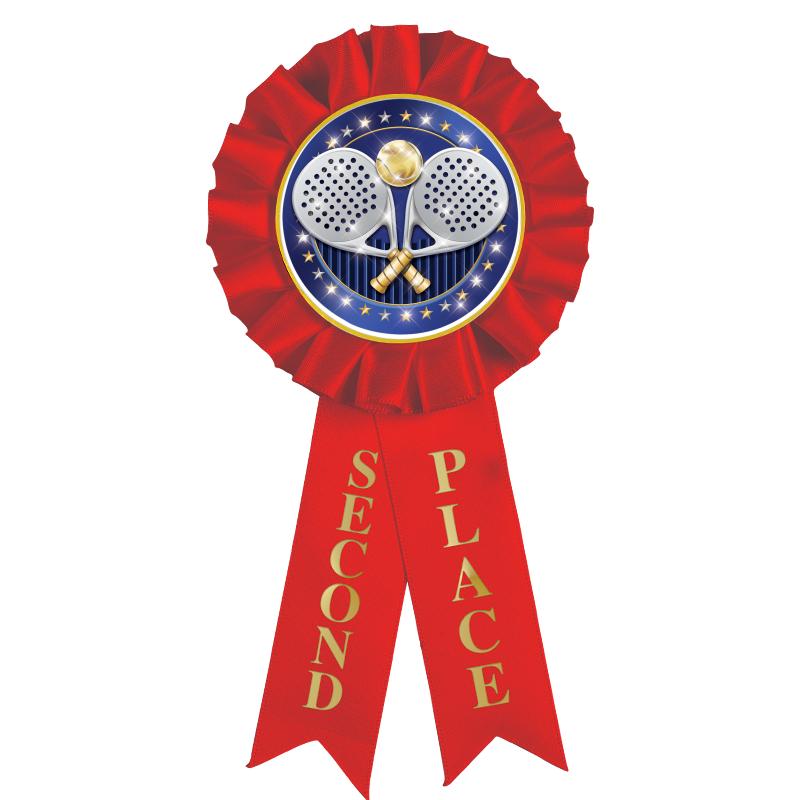 2ND PLACE MYLAR ROSETTES