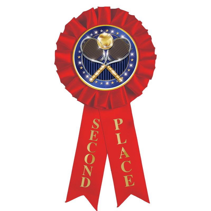 2ND PLACE MYLAR ROSETTES
