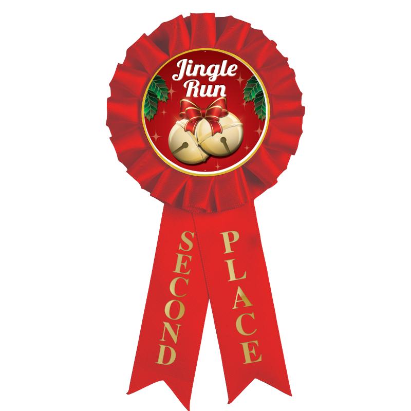 2ND PLACE MYLAR ROSETTES