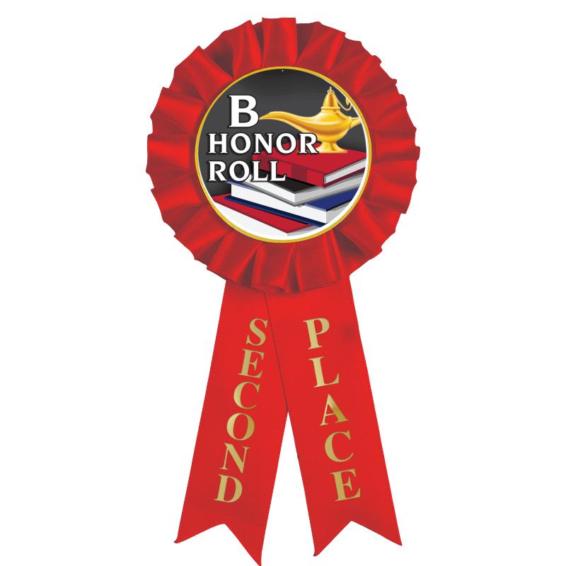 2ND PLACE MYLAR ROSETTES